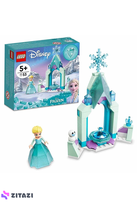 لگو دیزنی کد 43199 LEGO Disney Elsa’s Castle Courtyard 43199 Building Kit; A Buildable Princess Toy Created for Kids Aged 5+ (53 Pieces)